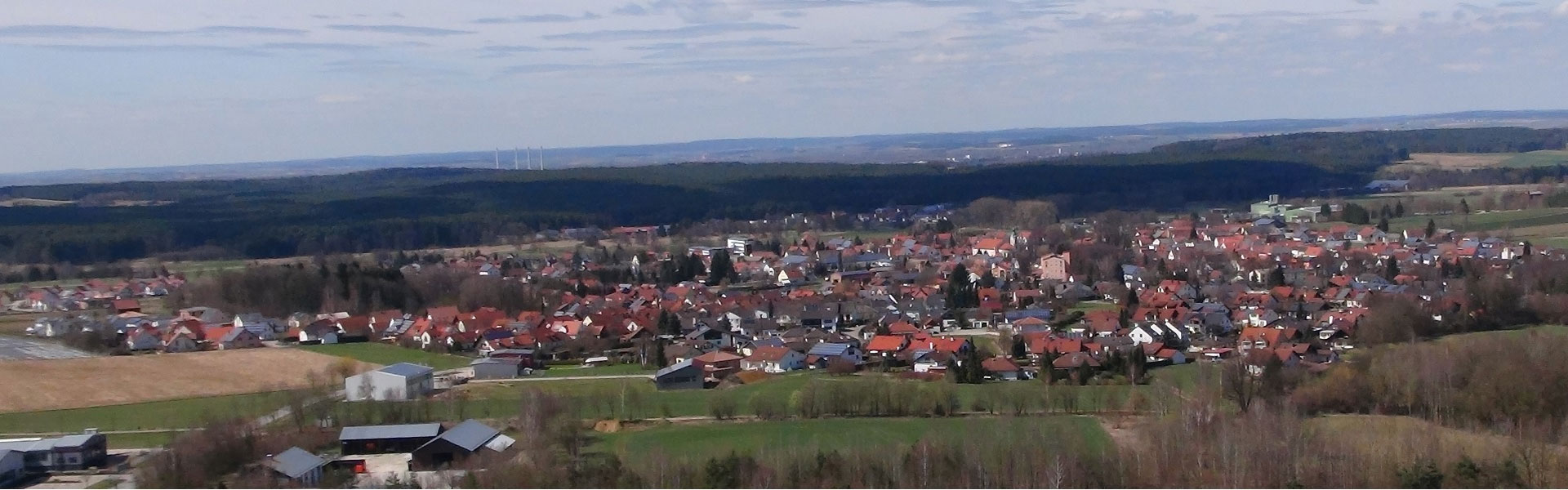 Headerbild - Blick auf Siegenburg